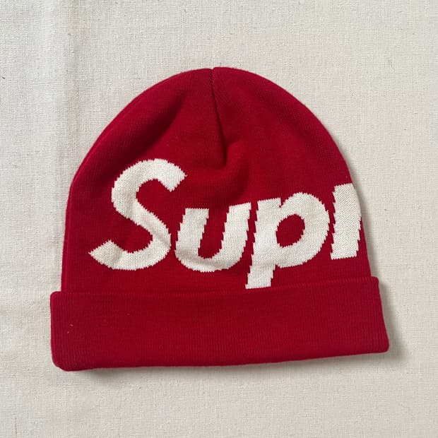 슈프림 빅로고 비니 supreme big logo beanie