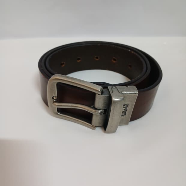 (34)리바이스 가죽벨트 브라운