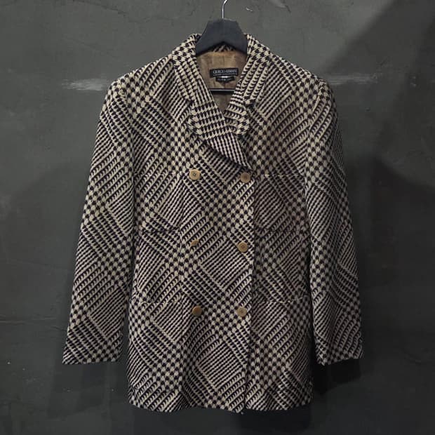 여성 조르지오 알마니 울 블레이저 Made in Italy