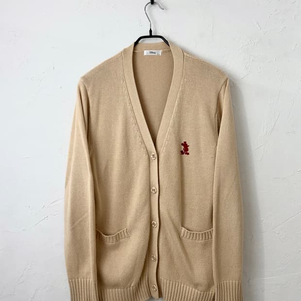 디즈니 미키마우스 니트 가디건