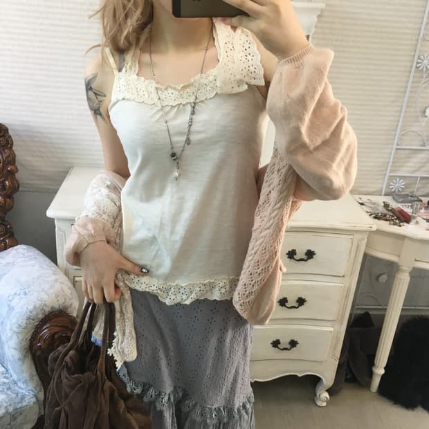 jpn vintage ivory halter sleeveless