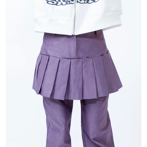 샬롬클럽 pink world skirt 