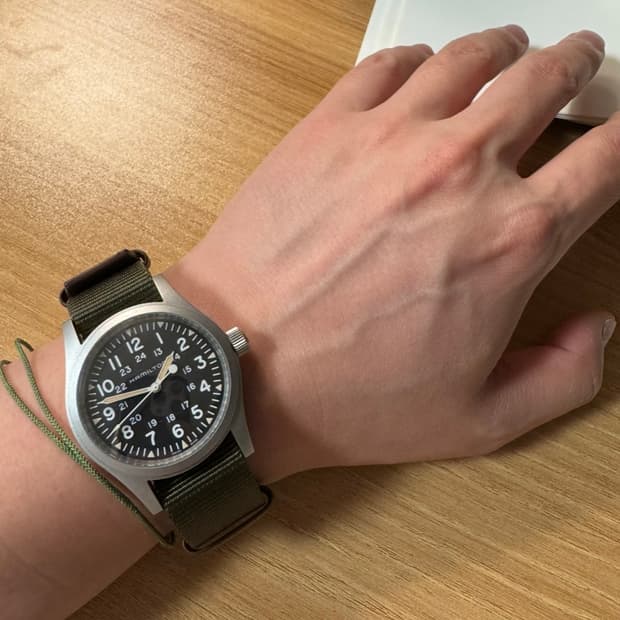 해밀턴 카키필드 메카니컬 38