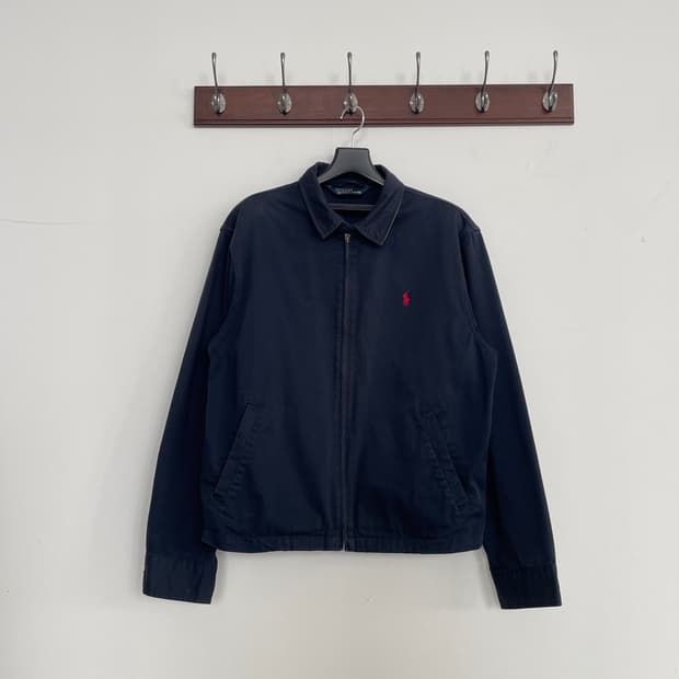 폴로 랄프로렌 블루 네이비 코튼 쉘 스윙 자켓