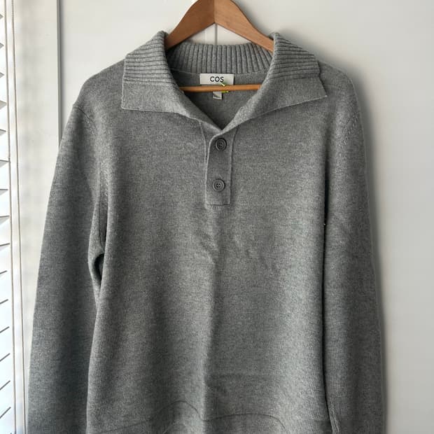 cos 코스 캐시미어 폴로 니트 셔츠