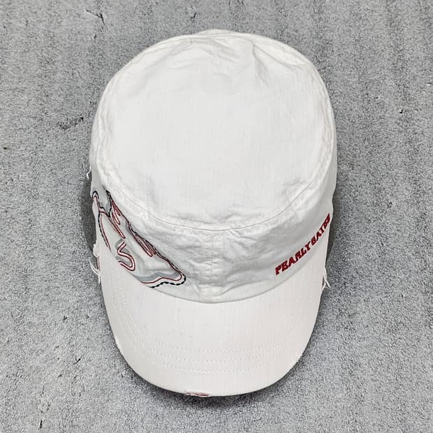 파리게이츠 정품 골프 모자 빈티지 화이트