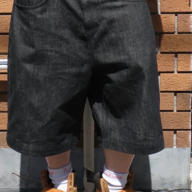 belvet star logo denim jorts