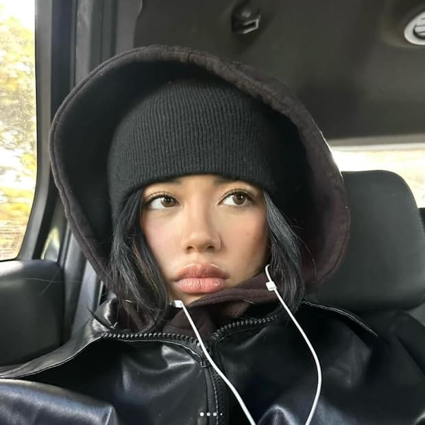 검정 비니 Black Beanie