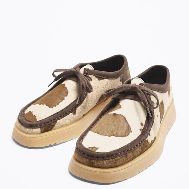 (43) 자라 클락스 왈라비 레더 모카신 더비 슈즈