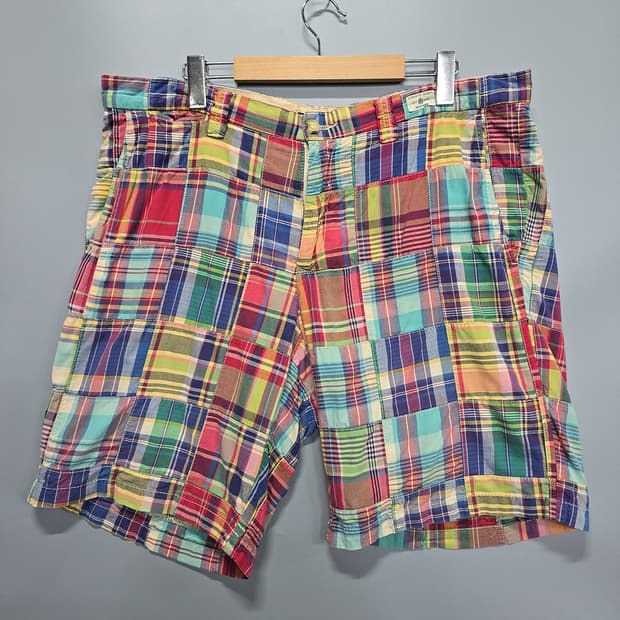 타미힐피거 TOMMY HILFIGER 패치워크 하프 팬츠 38