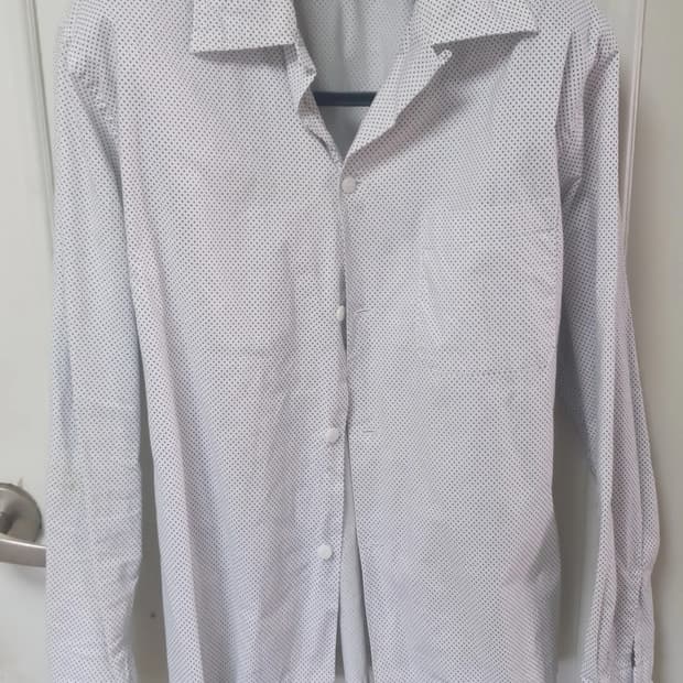 드라이본즈 도트셔츠 L