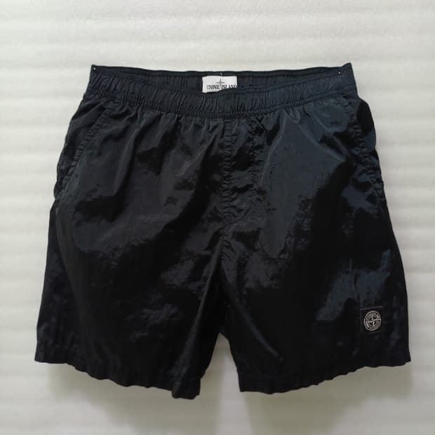 정품 스톤아일랜드 경량 메탈 스윔 팬츠 쇼츠 반바지 M 블랙 사랑봉봉