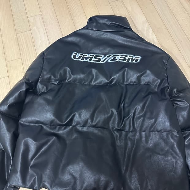 [XL] 우마미즘 레더 패딩
