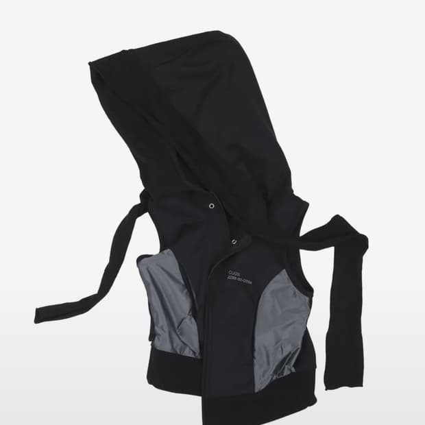 Muffler Boxer Hoodie Zip-up / Black