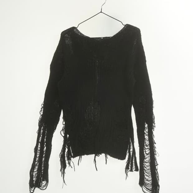 펑크 데미지 니트 갸루 y2k punk 그런지