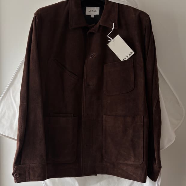 [L] 아티팩츠 스웨이드 프렌치 워크자켓 다크 브라운