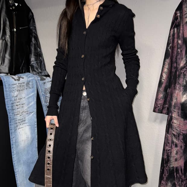 폴로 랄프로렌 케이블니트 원피스