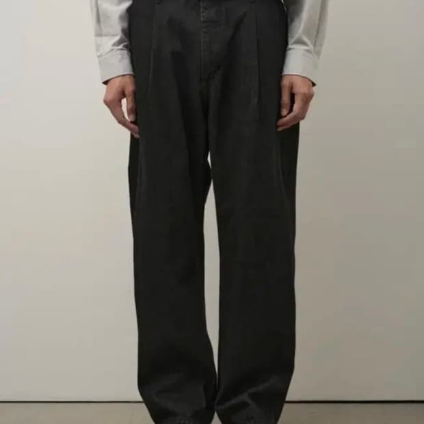 러프사이드 드레이프 데님 블랙 [1]