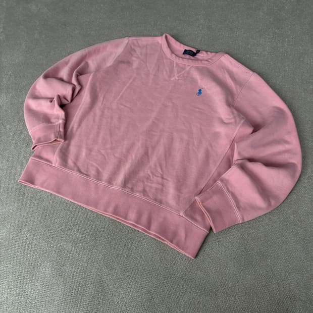 폴로 랄프로렌 핑크 맨투맨 L