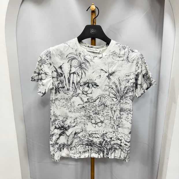 디올 트왈드주이 반팔 티셔츠 S 