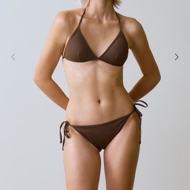 비나제이 비키니 탑 브라운 S + 패드