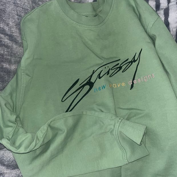 스투시 롱슬리브 민트