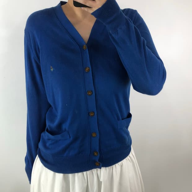 [S] 비비안웨스트우드 블루 가디건