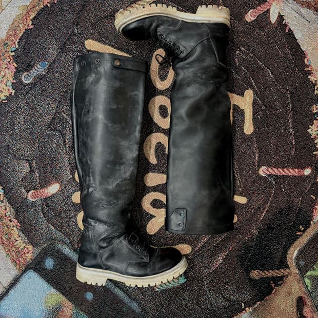 릭오웬스 무디 오버 레이스 부츠 (코끼리부츠)