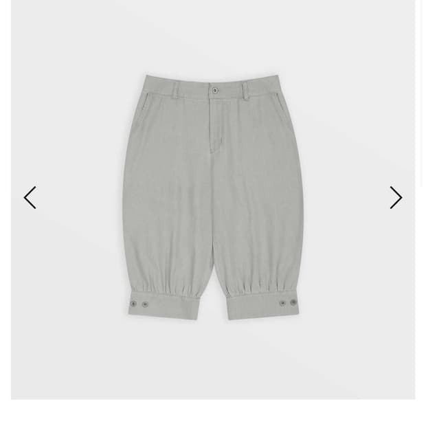  1/2 Cropped Barrel Sarouel Pants (Gray)