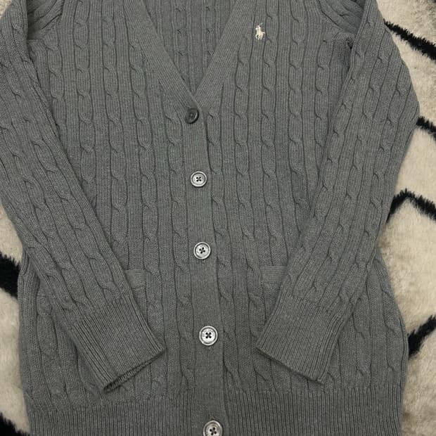 [S]폴로랄프로렌 케이블 가디건/그레이