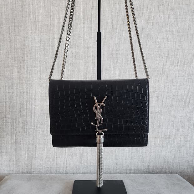 생로랑 케이트백 크로커다일 테슬백