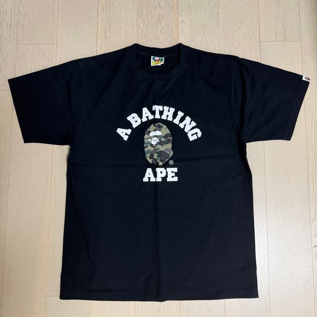 BAPE ABC Camo College T-Shirt Black Gree