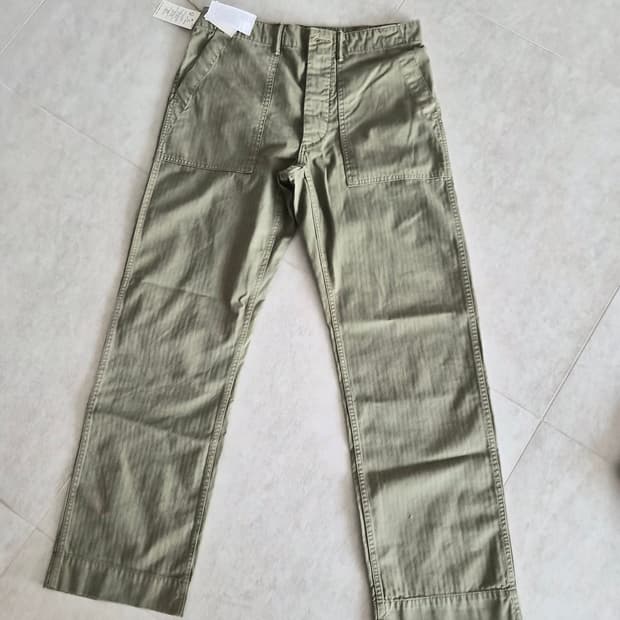 RRL 헤링본 퍼티그 팬츠