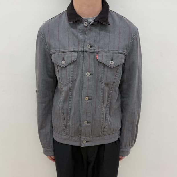 준야와타나베 x 리바이스 Type 3 스트라이프 자켓
