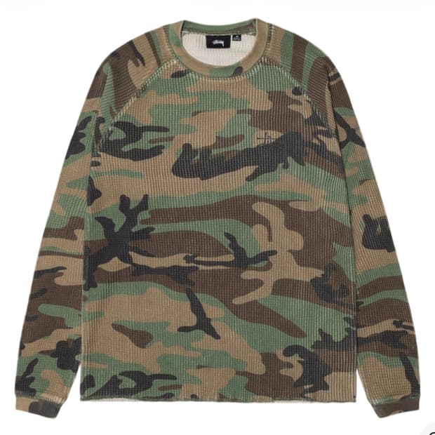 [L] 스투시 베이직 써멀 우드랜드 카모