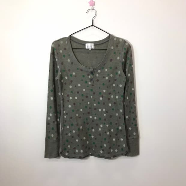 Jpn Olive Green Polka Dot T-shirts