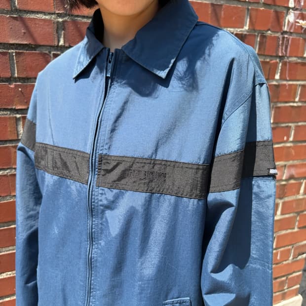 Armani Exchange 배색 나일론 윈드브레이커 S