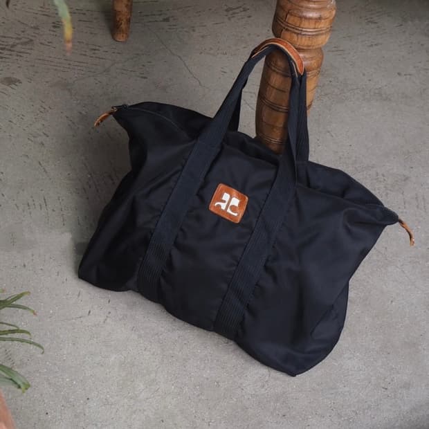 1990's courreges paris boston bag