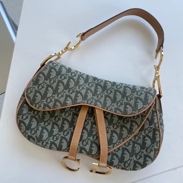 정품 디올 더블 새들백 숄더백 토트백