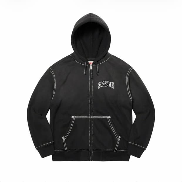 슈프림 트루 릴리전 집업 후드 스웨트셔츠 블랙 22FW