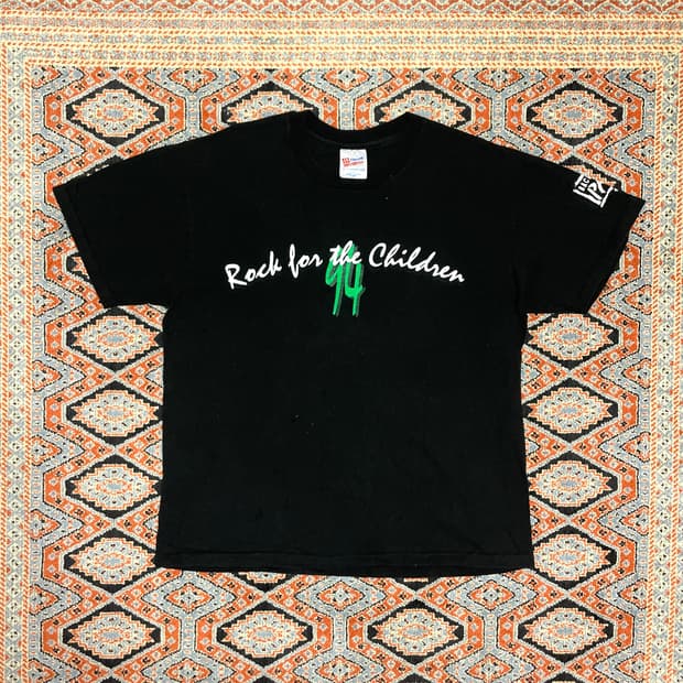 빈티지 스펠 프린팅 블랙 반팔티셔츠 남성XL