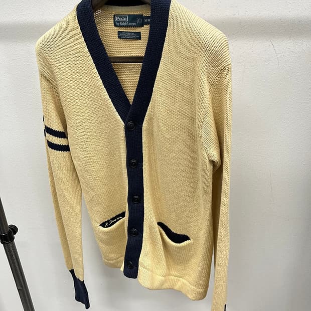 100-105) 폴로 핸드 니트가디건 