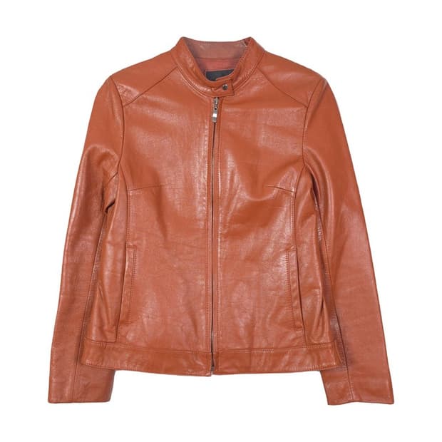 Selcoordi 리얼 카우레더 스탠드카라 자켓 66