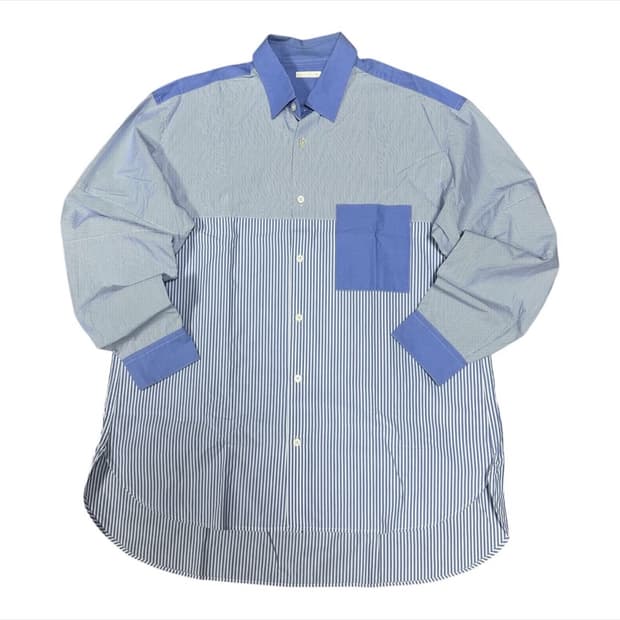 (바배) 유니클로 질샌더 오버핏 스트라이프 셔츠