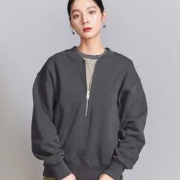 united arrows 유나이티드 애로즈 그레이 집업 스웻