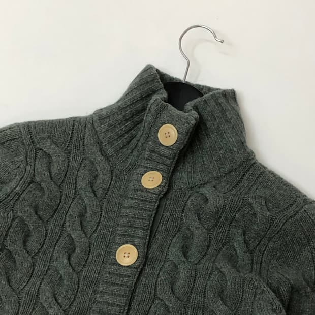 Polo 폴로 진스 목폴라 카키 니트  