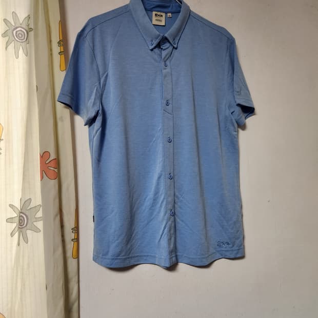 EXR 블루 반팔 셔츠 반팔티 105(100)