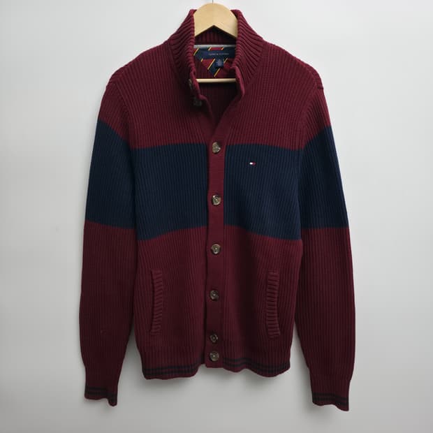 [M] 타미힐피거 스트라이프 니트 가디건