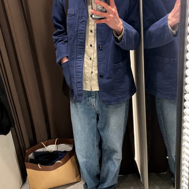 og moleskin french work jacket