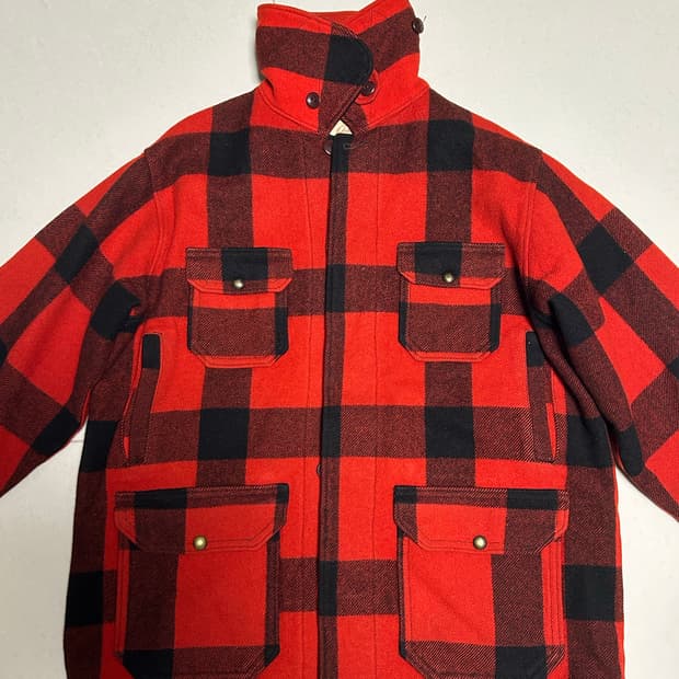 60s Penney’s 버팔로 체크 헌팅 자켓 (빈티지)